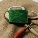 Crunch Verde Waxed – Fully Handmade Premium Green Leather Wallet