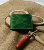 Crunch Verde Waxed – Fully Handmade Premium Green Leather Wallet