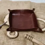 Executive Leather Valet Tray – Premium Handmade Organizer