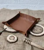 Executive Leather Valet Tray – Premium Handmade Organizer - Image 3