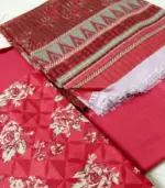 Sohaye Classic Print – 3-Piece Lawn Suit (Unstitched) with Banadora Dupatta - Image 3