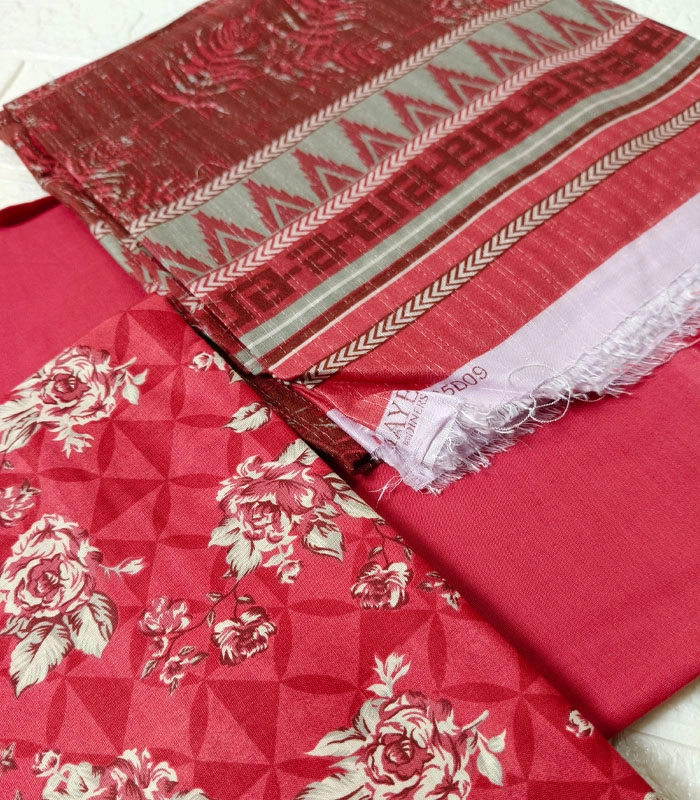Sohaye D2-3 Sohaye Classic Print – 3-Piece Lawn Suit (Unstitched) with Banadora Dupatta - Image 3