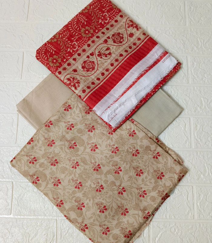 Sohaye D4-1 Sohaye Classic Print – 3-Piece Lawn Suit (Unstitched) with Banadora Dupatta - Image 2