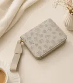 Cherry Blossom Zip Wallet – Korean Style Women's Wallet