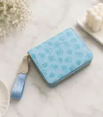 Cherry Blossom Zip Wallet – Korean Style Women's Wallet