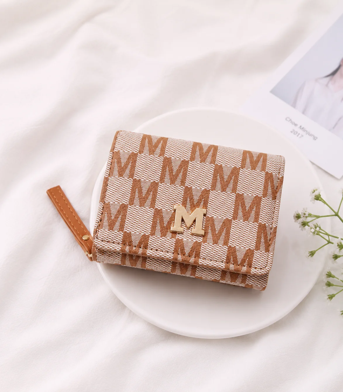 file_00000000dc04720984cf962e71eb6837 Blush Charm 2-in-1 Korean-Style Cute Wallet - Image 1